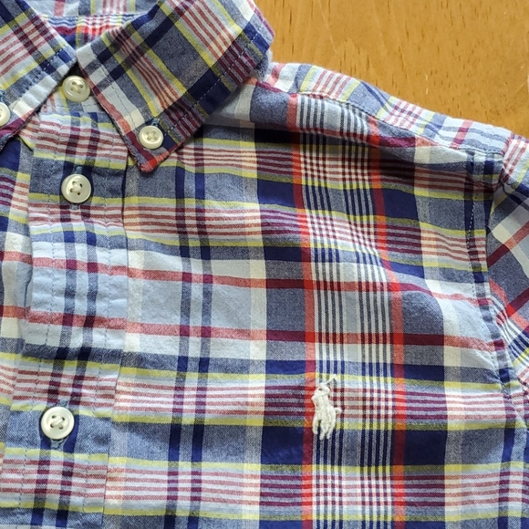 Boy's Polo Ralph Lauren short sleeve button down - Picture 2 of 3